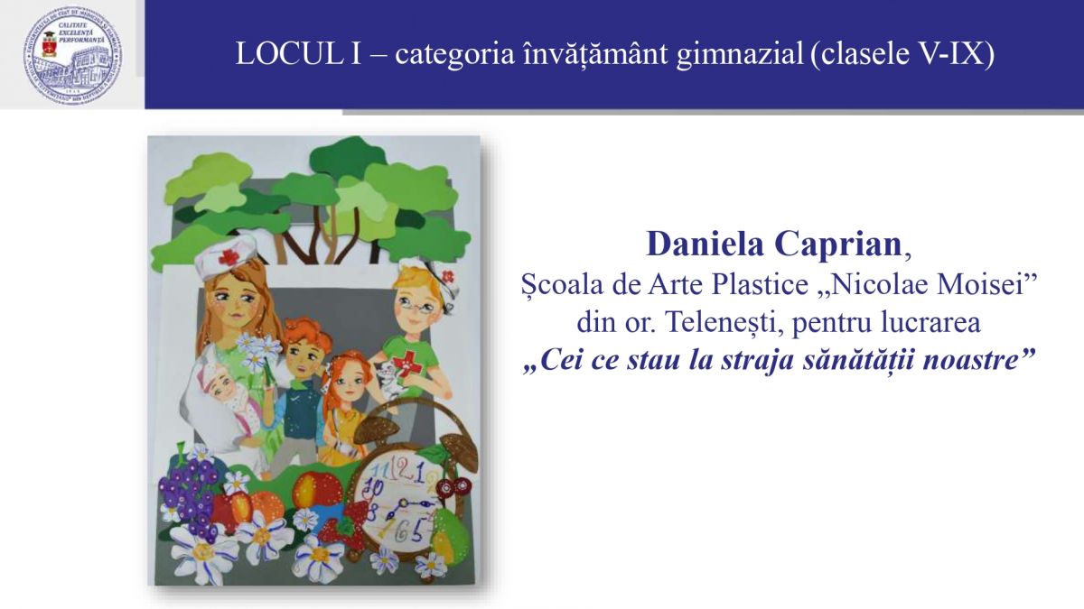 concursul de desene „Medicul – prin ochii unui copil”